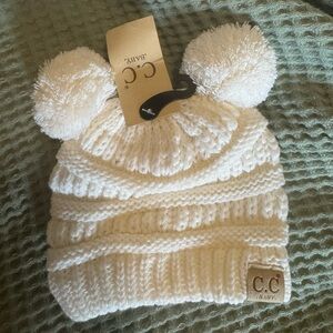 C. C. Cream infant Pom Pom Beanie
